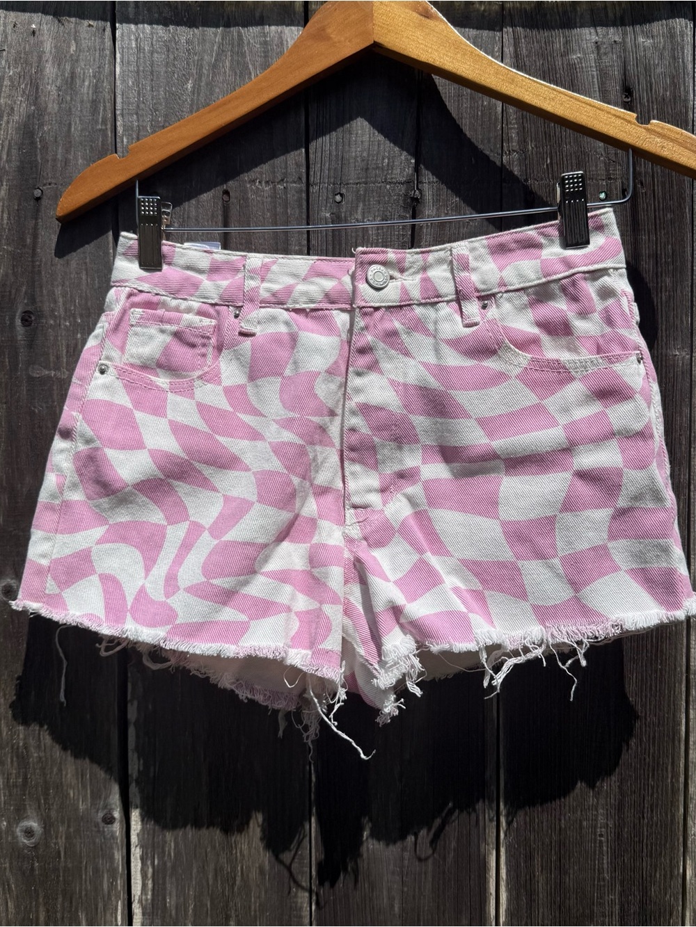 Pink Pacsun Festival Shorts